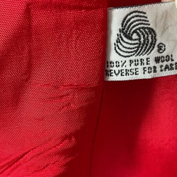 Dumas 100% Wool Red Zip Jacket, Sz Lg Made in USA - Picture 14 of 15